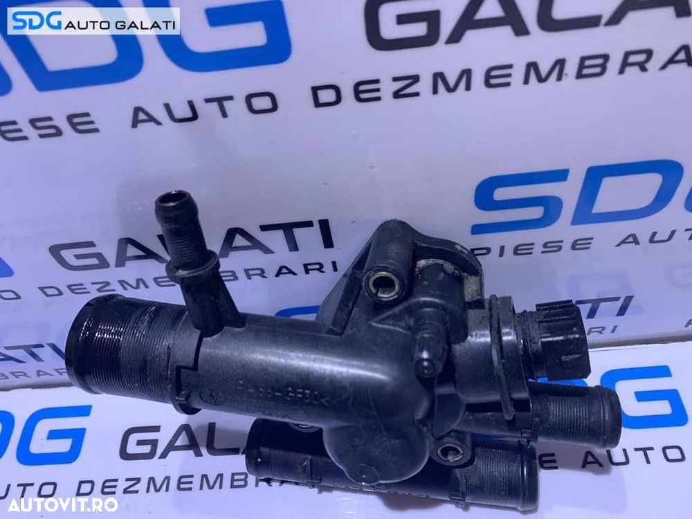 Corp Carcasa Termostat cu Senzor Temperatura Apa Lichid Racire Motor Antigel Renault Laguna 2 1.9 DCI F9Q 2001 - 2007 Cod 8200374346D 8200374346 - 2