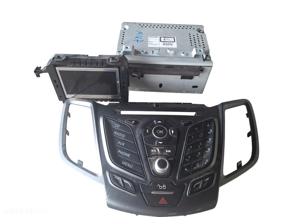 FORD FIESTA MK7 VII 16r LIFT 5D WYŚWIETLACZ F1BT-18B955-GA PANEL RADIO - 1