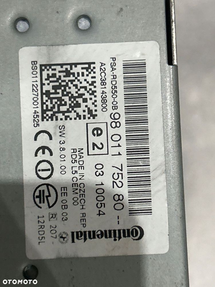 radioodtwarzacz stacja multimedialna peugeot 508 9801175280 - 6