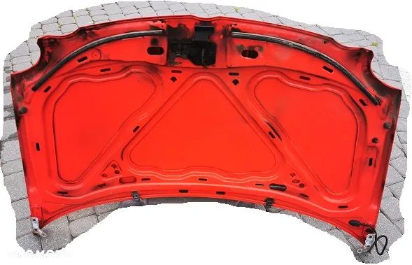 VW POLO 9N MASKA POKRYWA SILNIKA CZERWONA - 2