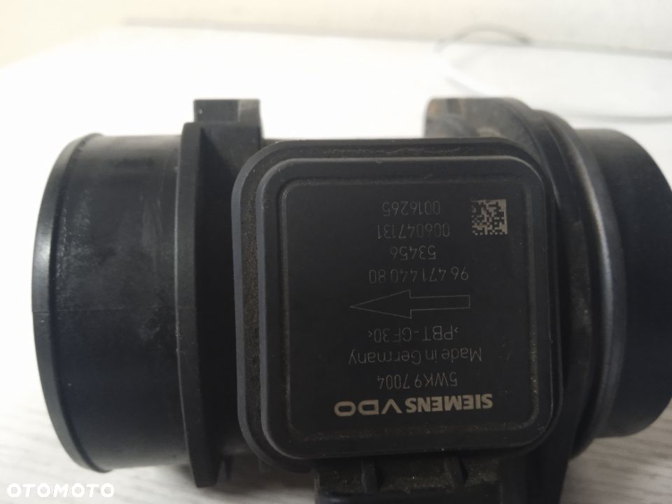 PRZEPŁYWOMIERZ POWIETRZA CITROEN C1 C2 C3 NEMO PEUGEOT 1007 206 207 BIPPER 1.4 HDI 5WK97004 9647144080 - 2