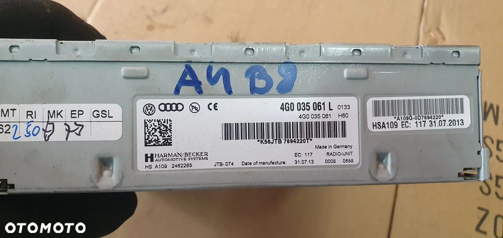 Moduł tuner radia BECKER Audi A4 B8 Lift 4G0035061L 4G0035061 - 6