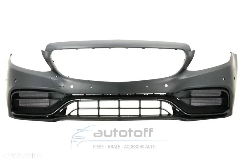 Bara Fata cu Difuzor si ornamente evacuare compatibil cu Mercedes C-Class W205 S205 (2014-2020) C63 Design - 2