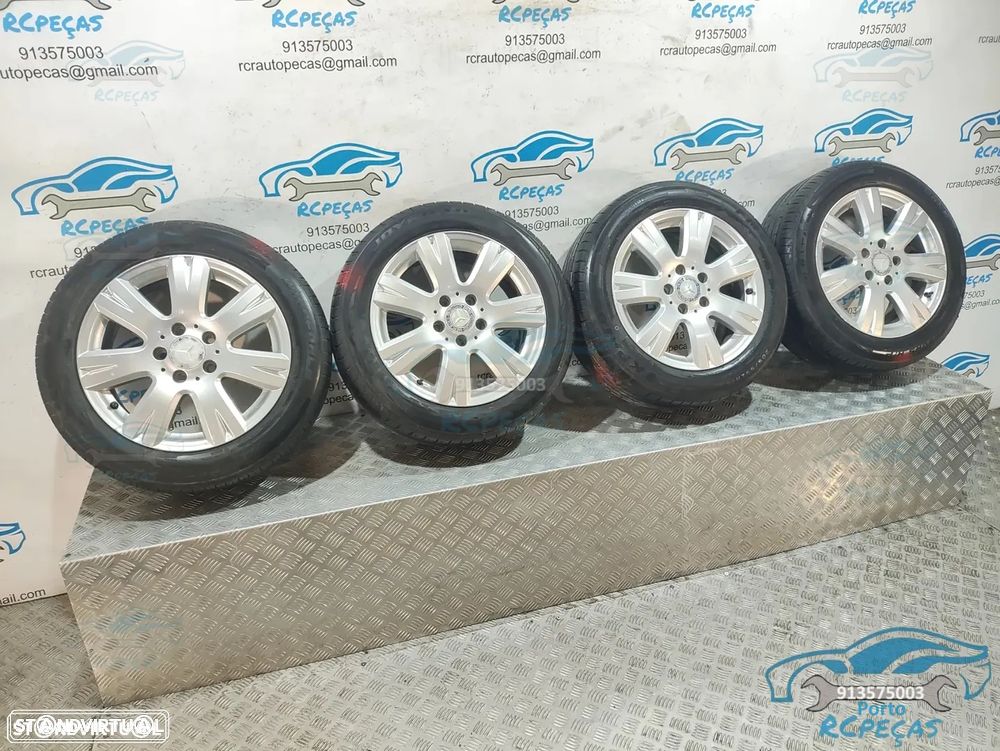Jantes 16" | 5x112 - Originais Mercedes Benz - 7J | ET43 | 5 x 112 - 205 55 16 | Pneus | Jante | A2044012602 | 2044012602 | 16 Polegadas | Conjunto - 9
