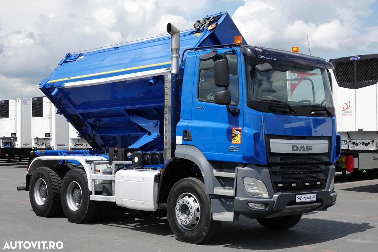 DAF CF 460 / 6x4 / BASCULANTE / HYDROBOARD / HYDROCLAP / EURO 6 / AN 2016 / PNEURI 100% / - 13