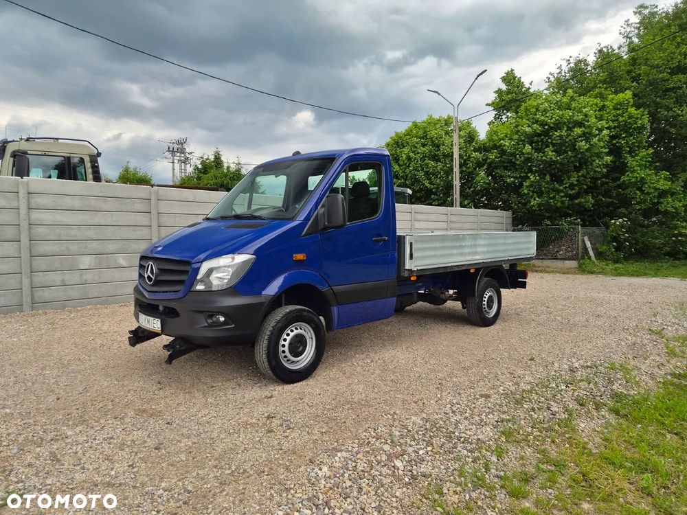 Mercedes-Benz Sprinter 316 CDI 2.2 4X4 Czołownica pod Pług do śniegu Z Niemiec Skrzynia Paka Platforma