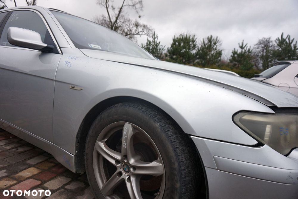 BŁOTNIK PRZEDNI PRAWY 7 IV E65 354  SREBRNY TITANSILBER BMW 2001-2005 - 3