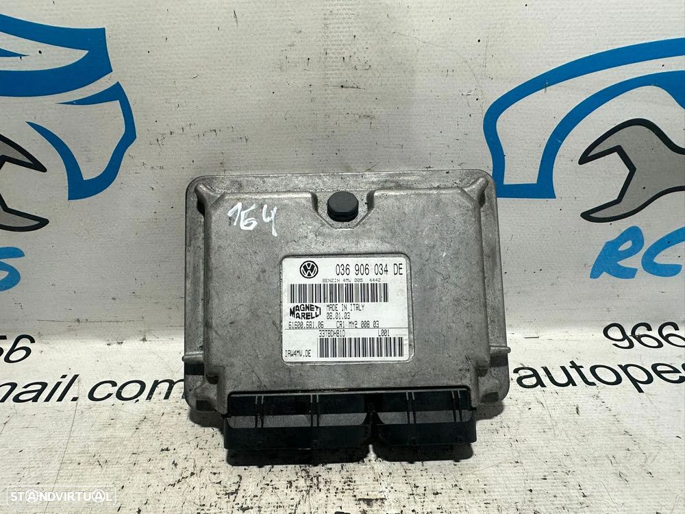 .Centralina Motor Magneti Marelli VAG VW Volkswagen Polo 9N3 1.4 16v 75cv BBY 036906034DE 61600.681.06 - 3