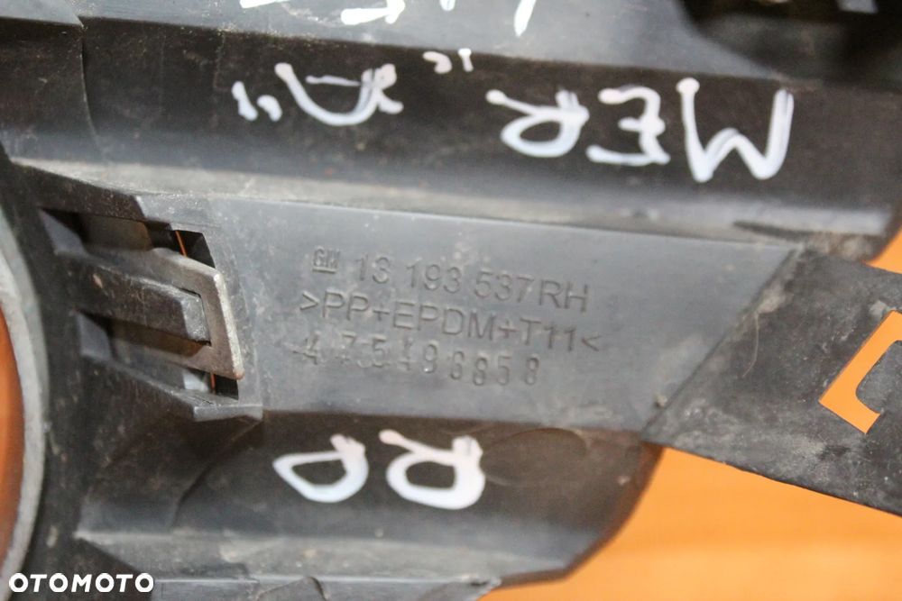 KRATKA HALOGENU PRAWA PRAWY PRZÓD OPEL MERIVA A PO LIFT CHROM 13193537 - 6