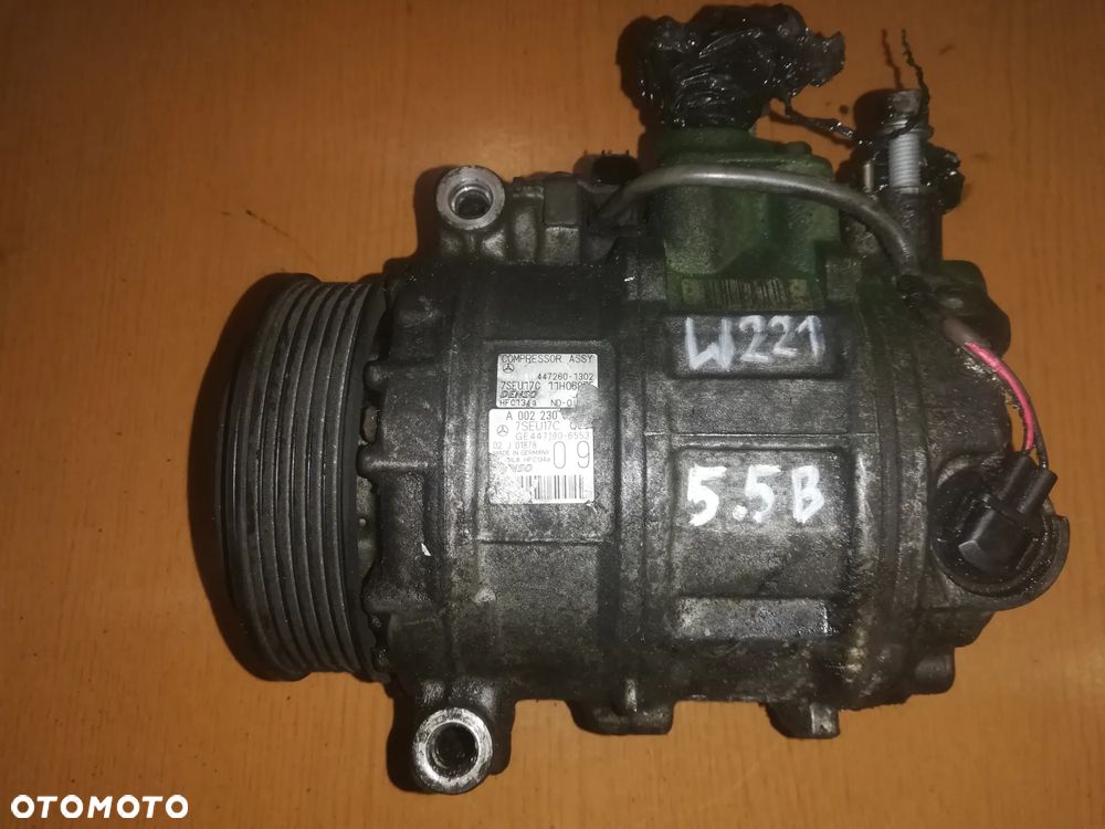 kompresor klimatyzacji MERCEDES 5.5 V8 W221 W216 447260-1302 Ge447190-6553