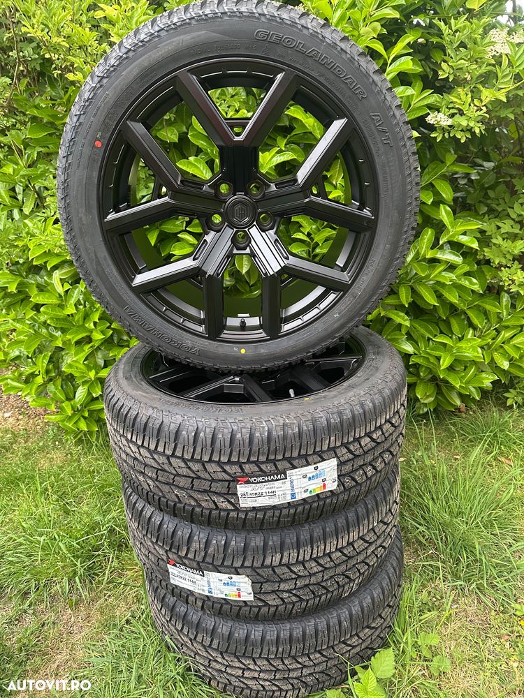 Jante Originale 22" Urban Automotive WX-2R + Anvelope Iarnă/AT Yokohama 285/45 R22 Land Rover Defender L663 + Piulițe Antifurt (DOT 2025) - 1