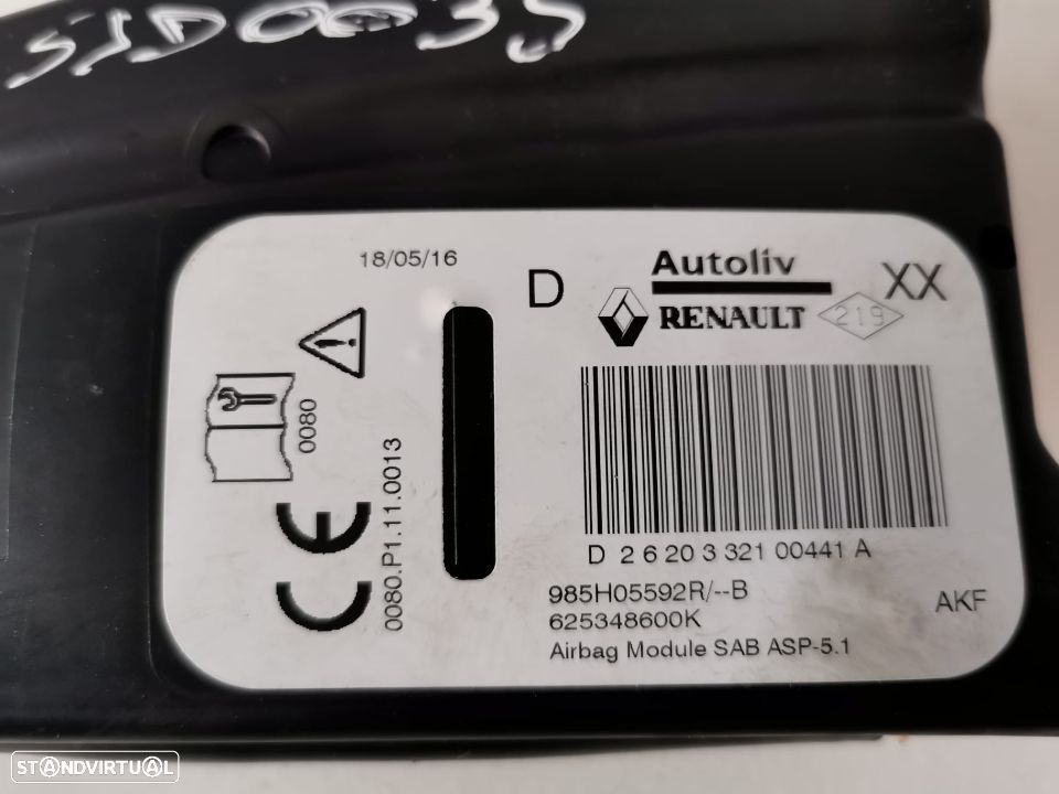 Airbags Banco - Renault Clio IV (4) / Captur - 3