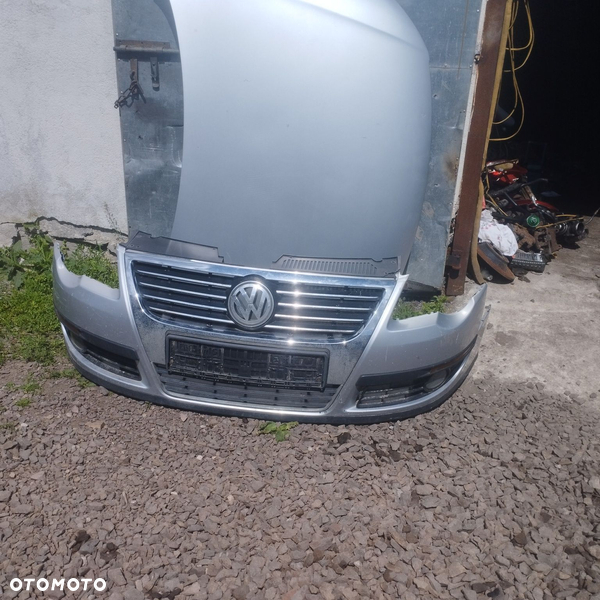 Volkswagen passat B6 zderzak maska pas przedni lampy przód Europa LA7W