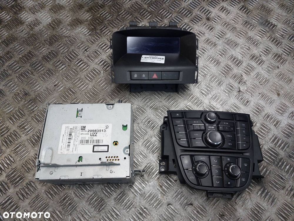RADIO ODTWARZACZ + PANEL NAWIEWU OPEL ASTRA J CD 400 20983513 13267984 - 1