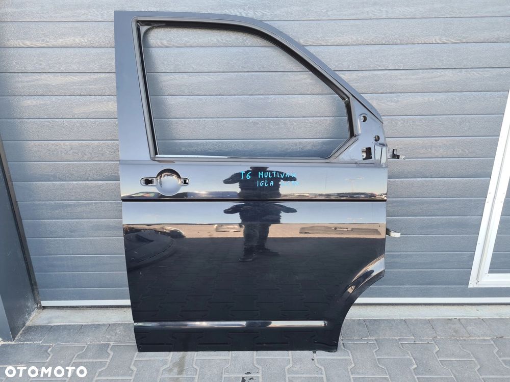 VW T5 LIFT T6 drzwi prawy przód czarne LC9X - 1
