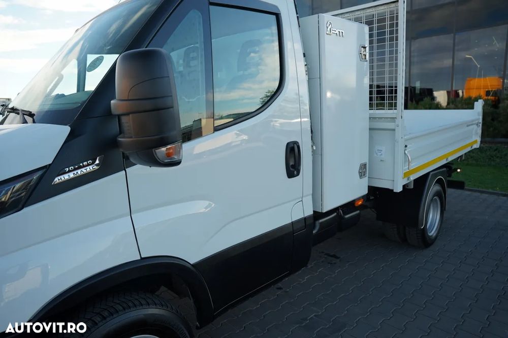 Iveco DAILY 70-180 / BASCULATOR SPATE 2.8 M / MTA: 7.0 T / BLOCARE PUNȚI / DUBLU / HI-MATIC - 16