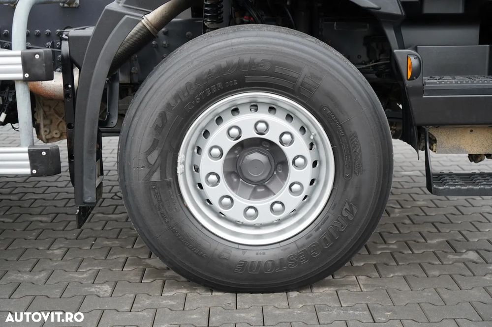 Renault C 430 / 6x4 / BASCUNĂ CU DOUĂ LATE / BASCUNĂ HIDRAULICĂ + HIAB 211 EP-3 HDS / EURO 6 / RADIOCOMANDĂ / ROTATOARE / CUPĂ - 25