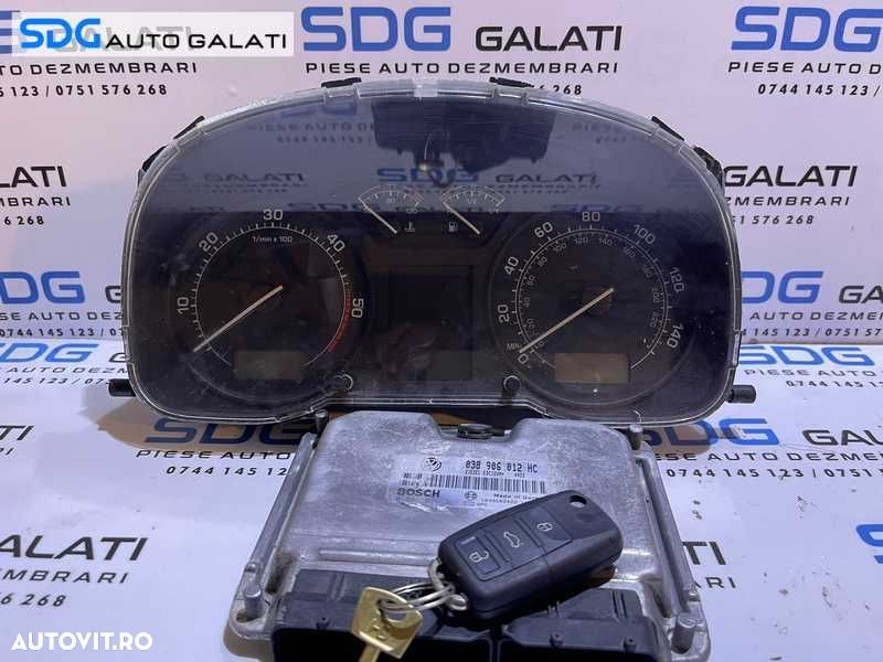 Kit Pornire ECU Calculator Motor Cip Cheie Imobilizator Skoda Octavia 1 1.9 TDI ASV 1997 - 2011 Cod 038906012HC 0281011311 [L4417] - 1