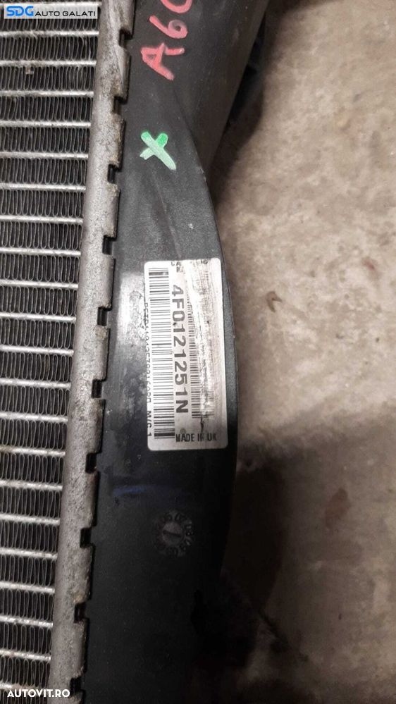 Radiator Apa Antigel Motor Audi A6 C6 3.0 D BMK BNG Cutie Manuala 2005 - 2011 Cod 4F0121251N - 2