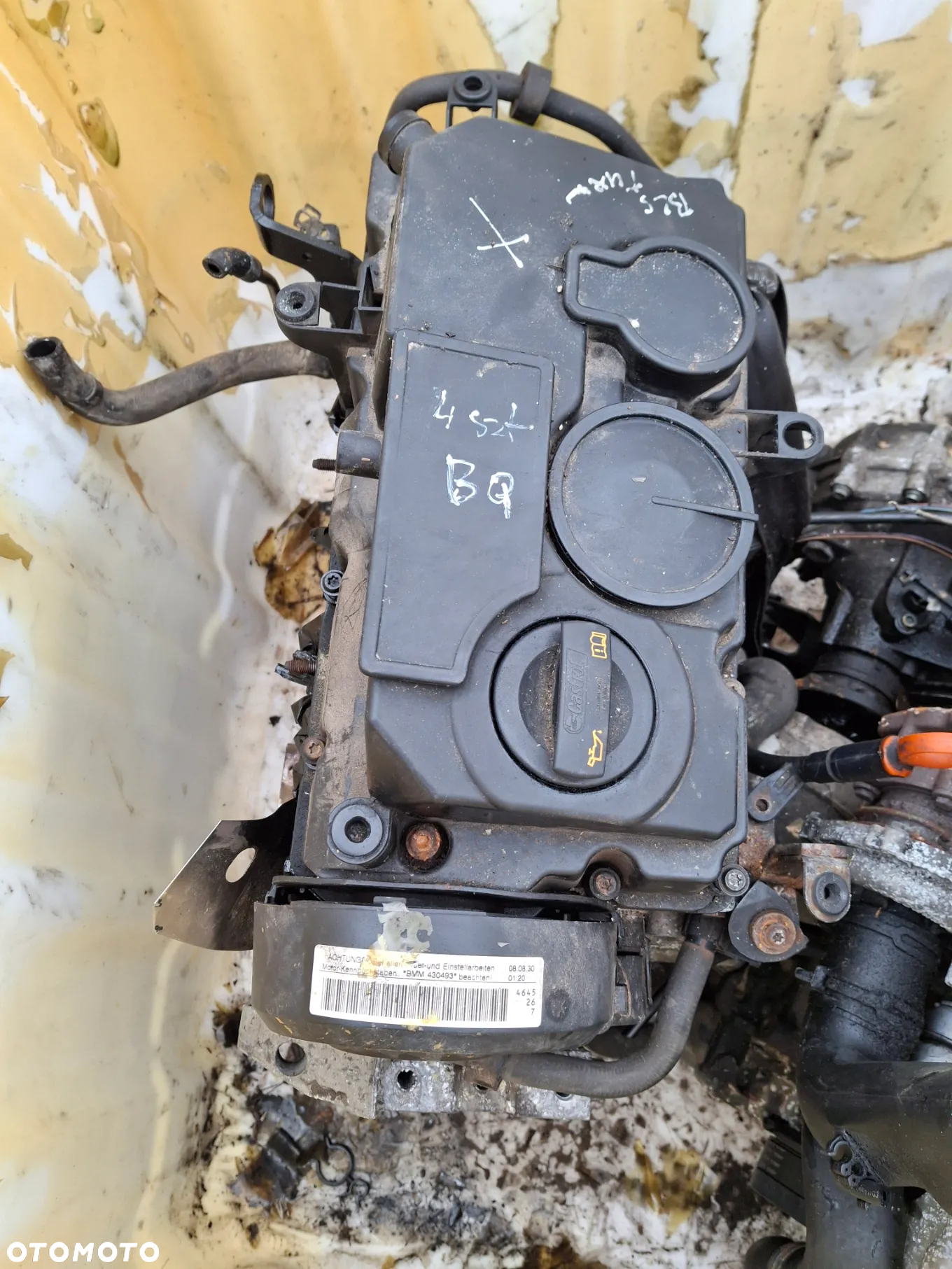 Silnik na części głowica wałek z dpf pompowtryski 1,9 TDI 105km BLS VW Skoda Seat Audi z Niemiec - 2