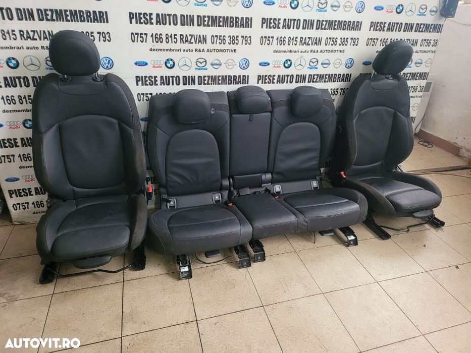 Interior Complet Scaune Fata Bancheta Mini F54 F56 Model 2 Usi Volan Stanga Impecabile - 2