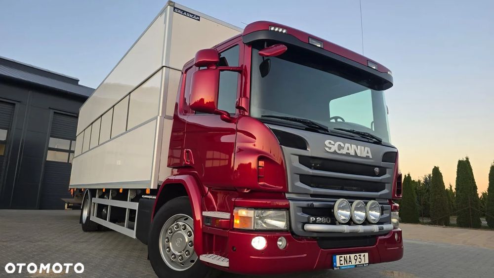 Scania P280 Euro 6 4x2 kurierka regulowany kontener 18 palet super stan niski przebieg! godna uwagi! - 10