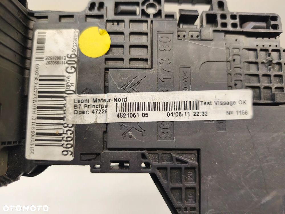 MODUŁ AKUMULATORA NAPIĘCIA KLEMA BEZPIECZNIKI  9665878380 CITROEN PEUGEOT 508 C4 DS4 - 3