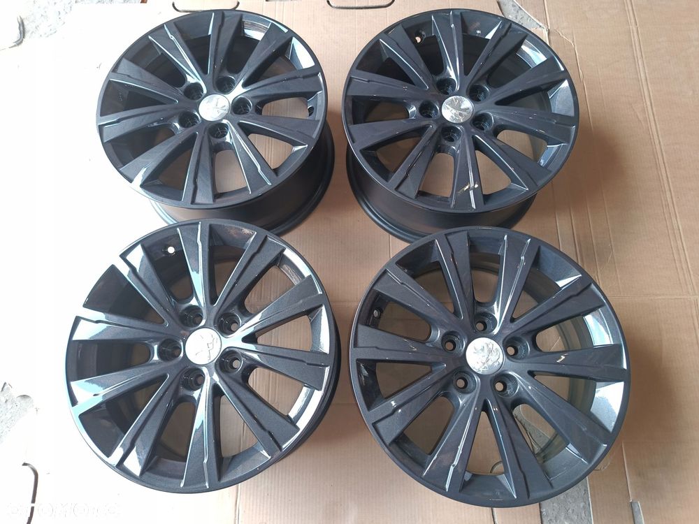 peugeot 308 t9 felgi 16" 7j 5x108 jak nowe grafit 9677989677 - 1