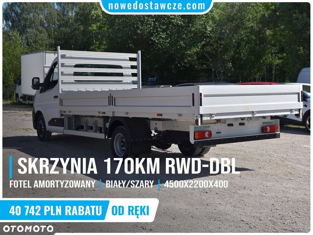 Renault Master 2.0 170KM RWD-DBL Extra L4 3.5t Skrzynia Otwarta Podwójne koło - 2