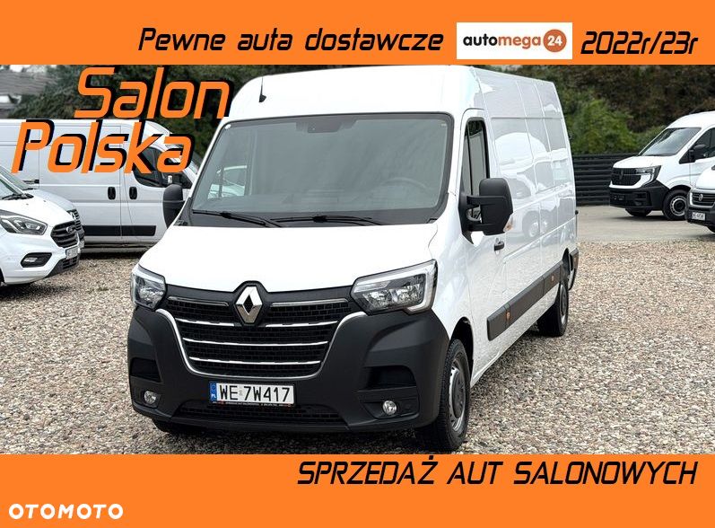 Renault MASTER L3H2 MAXI WZMOCNIONY Zawieszenie poduszki pneumatyczne! MOCNY SILNIK 2.3DCI Rozrząd na ŁAŃCUCHU, Pełna zabudowa paki, Zawiasy drzwi tył 270' DMC3.5t Duża ładowność 1228Kg, HAK 2.5t, Homologacja VAT-1, Parktroniki, Minibar, Stolik EasyLife, Lustro WideView, Oświetlenie LED, Nawigacja, Tempomat, Halogeny, Pakiet Chrom Design, Szare wnętrze, Pełen SERWIS ASO RENAULT!! - 2