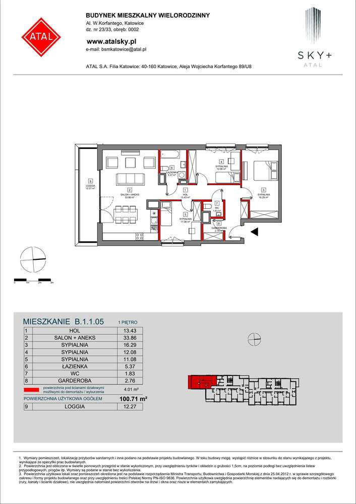4-pokojowe mieszkanie 100m2 + loggia Bez Prowizji - Pełny obrazek: 2/24
