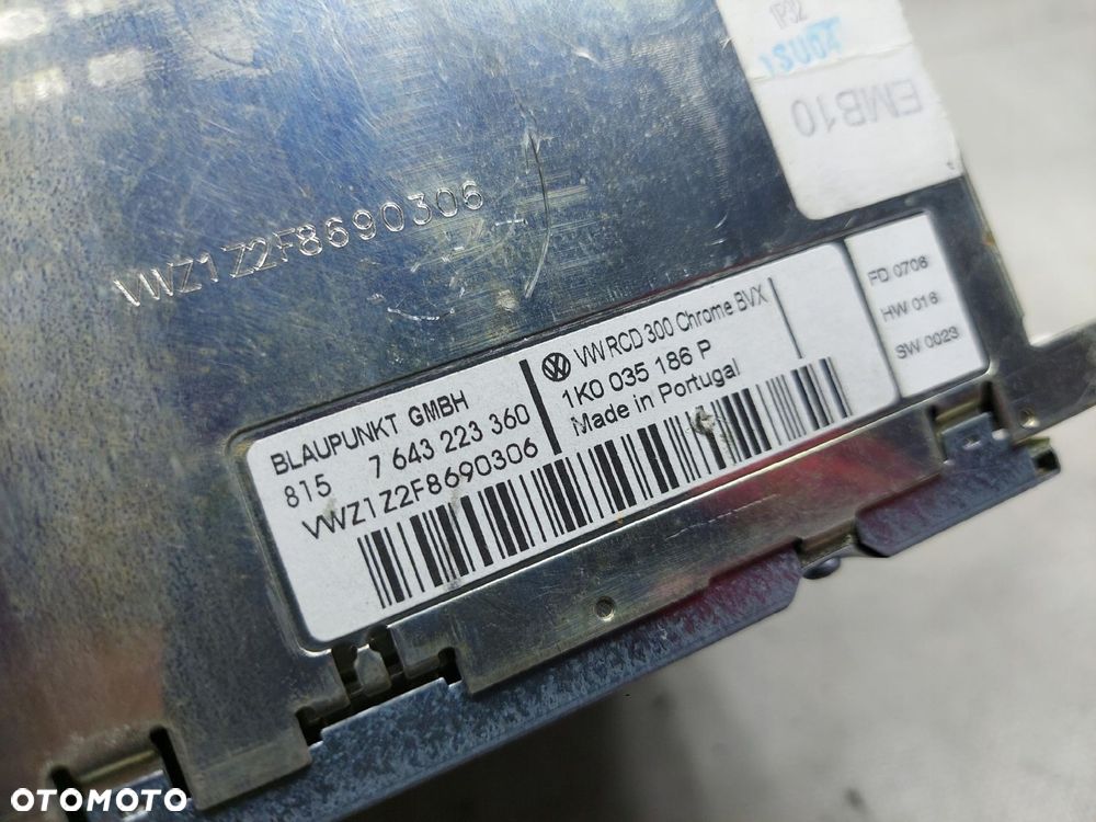 Vw Touran 1T Golf V Passat B6 Radio Cd 1K0035186P - 8