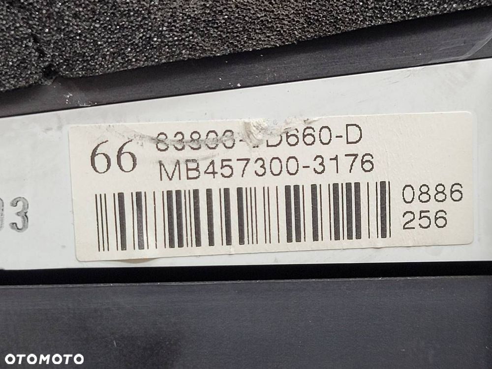 LICZNIK ZEGARY TOYOTA YARIS II 1.0 VVTI 69KM 83800-0D660-D EUROPA - 10