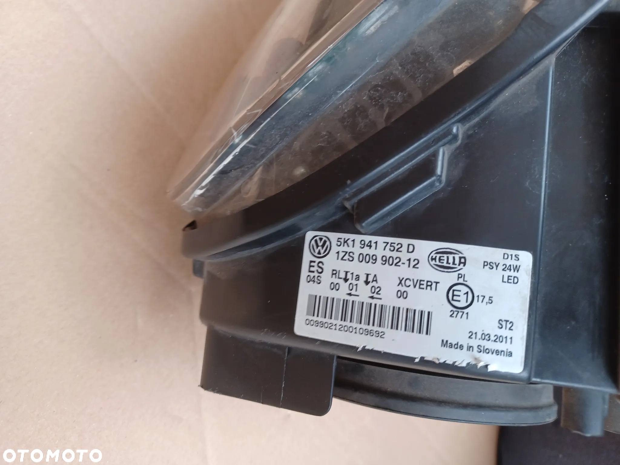 Bi-xenon przedni prawy LED VW Golf VI 6 skrętny lampa 5K1 - 9