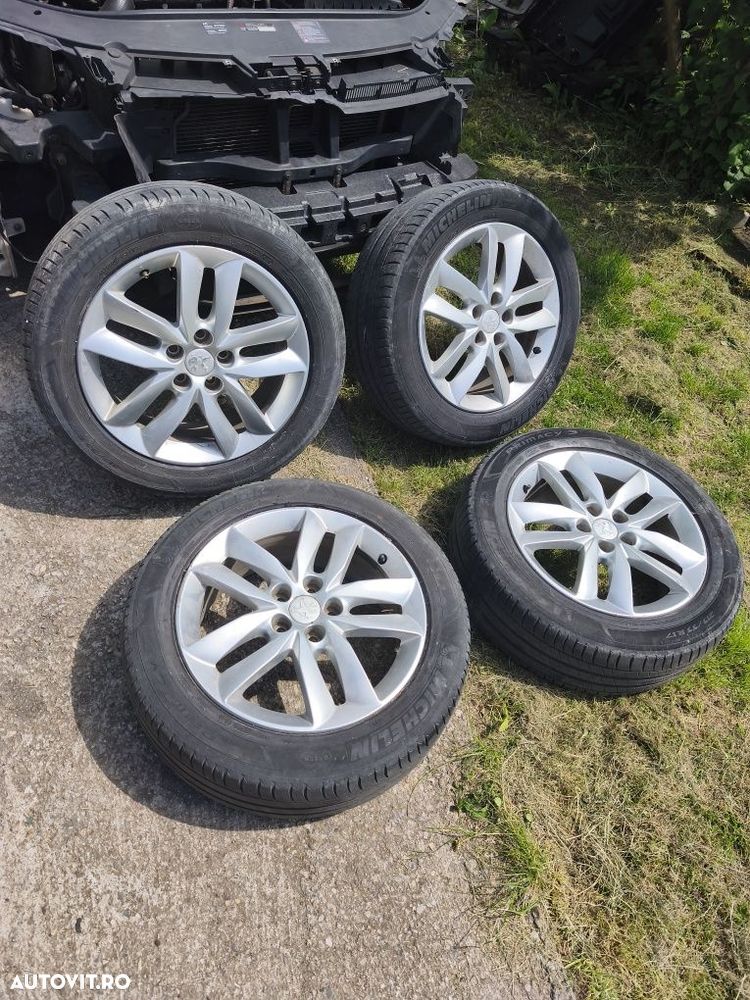 Jante Aliaj R17 Peugeot 508 cu anvelope de vară 215 55 R17 Cod OEM 9671401380 - 1