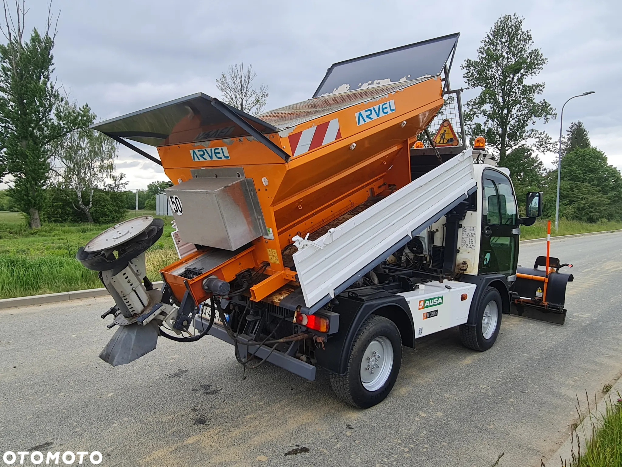 Multicar Tremo 2011 Ausa M350H Wywrotka 4x4 Solarka Arvel Pług Ladog Kompletny Zestaw - 25