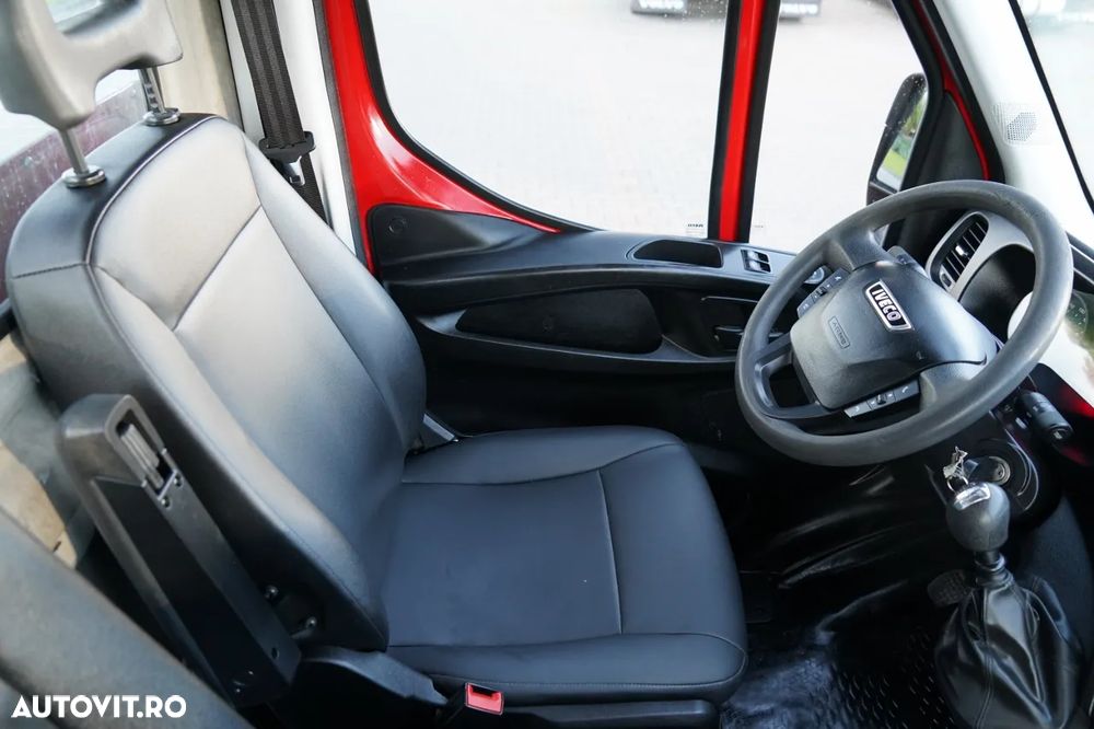 Iveco DAILY 35-130 / BASCULATOR SPATE / DUBLU / MANUAL / PIELE / EURO 6 - 30