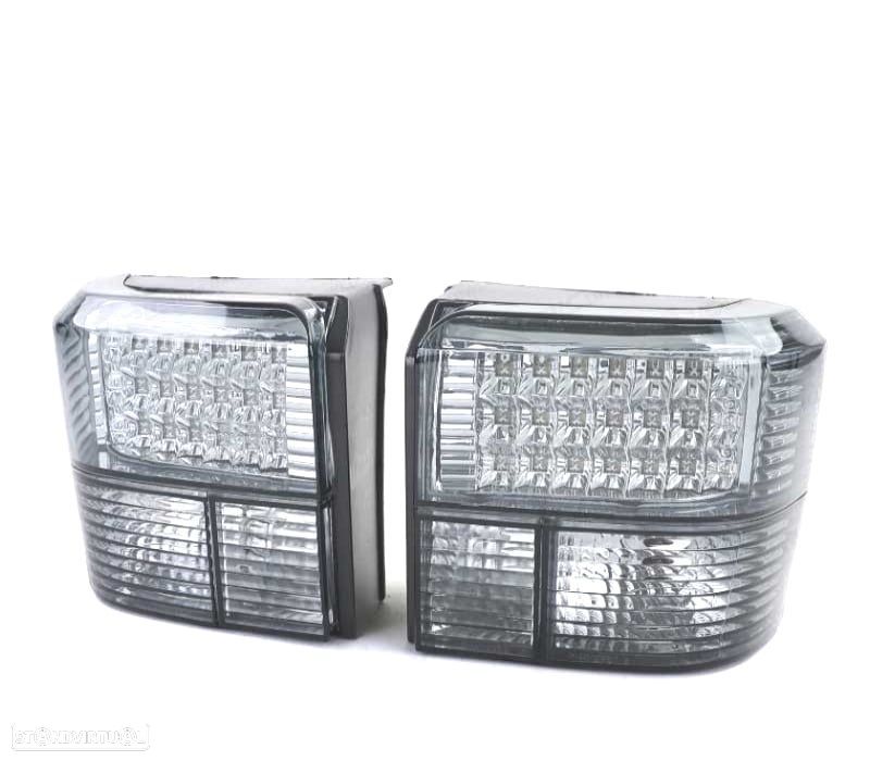 FARÓIS TRASEIROS VOLKSWAGEN VW T4 TRANSPORTER CARAVELLE 90-03 LED PRETO - 1