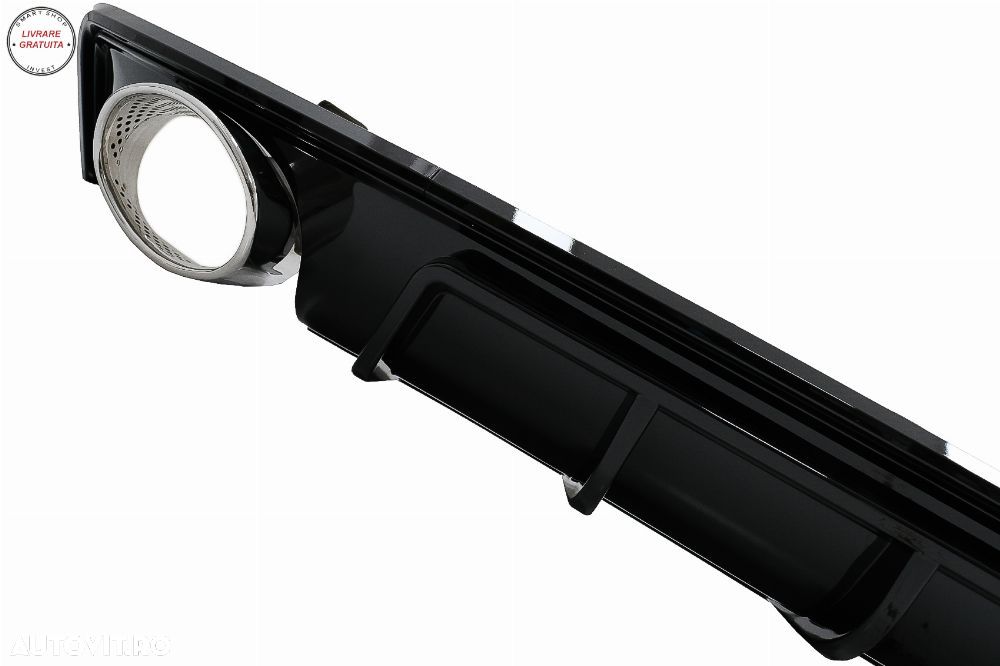 Difuzor Bara Spate si Ornamente Evacuare Audi A6 C8 4K Avant Sedan (2018-up) RS6 D- livrare gratuita - 3