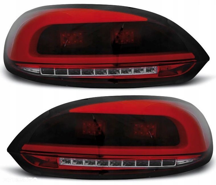 Lampy tylne L+R LED Bar Diodowe Tuning Red Smoke VW Scirocco 1k8 2008-2014 - 2