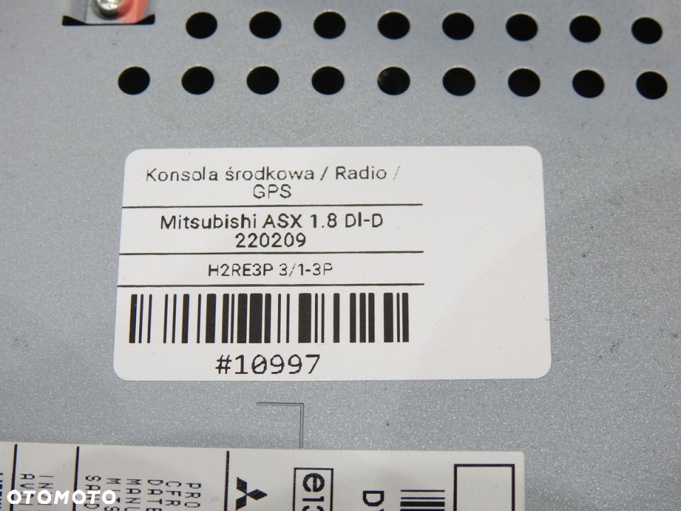 RADIO MITSUBISHI ASX - 10