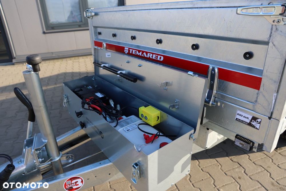 TEMARED TIPPER 3015/2 C S 2,7T 303x153x40cm, DMC 2700kg, Koła 195R13C, Pompa elektryczna i ręczna , - 5
