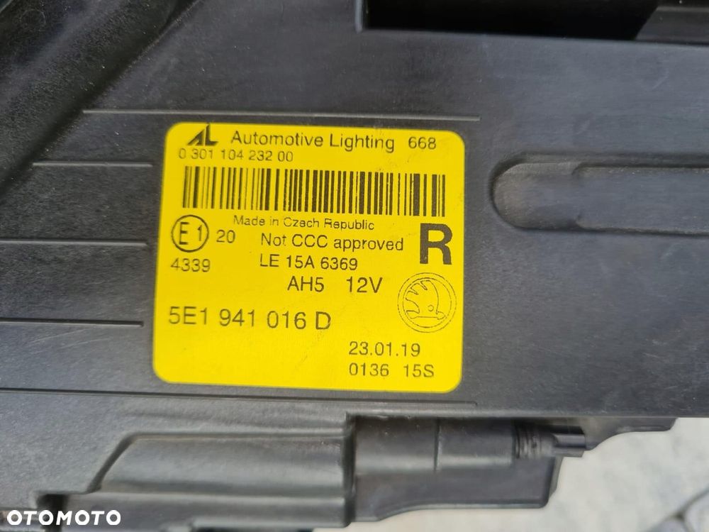 SKODA OCTAVIA 3 III 5E1 LIFT Kompletne Lampy Full Led 5E1941015D 5E1941016D - 14