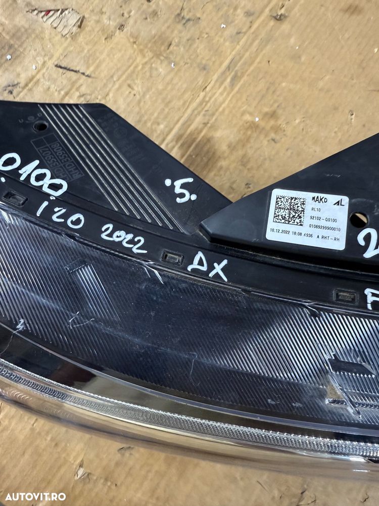 Far dreapta complet full led HYUNDAI I20 an 2020-2025 cod 92102-Q0100 - 8