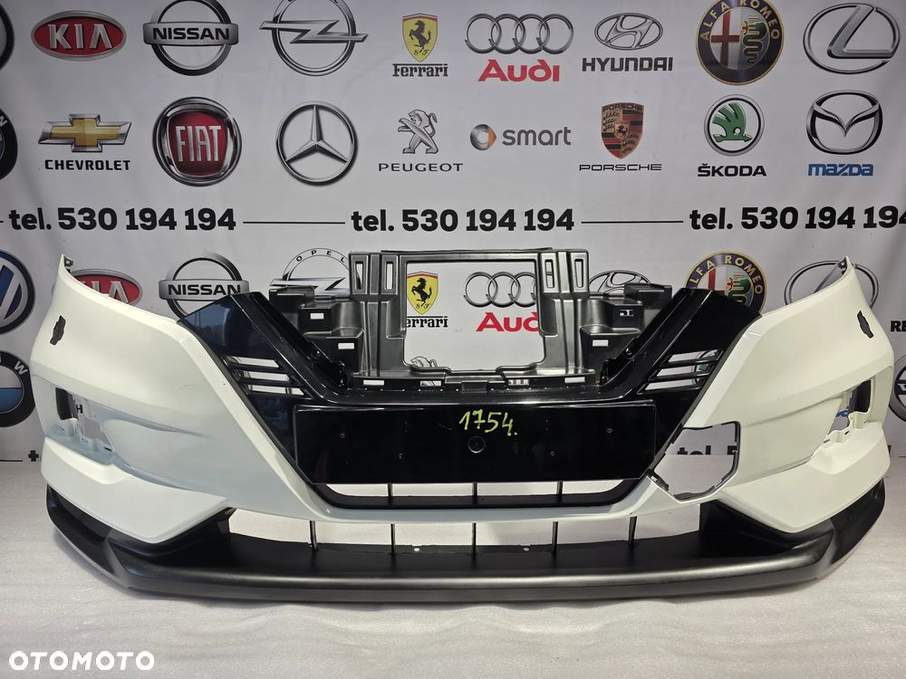 NISSAN QASHQAI II LIFT 17- ZDERZAK PRZEDNI PRZÓD BIAŁY NA SPRYSKI + LISTWA POD GRILL , NR 62022HV00H , NR AUKCJI NZ1754 - 1