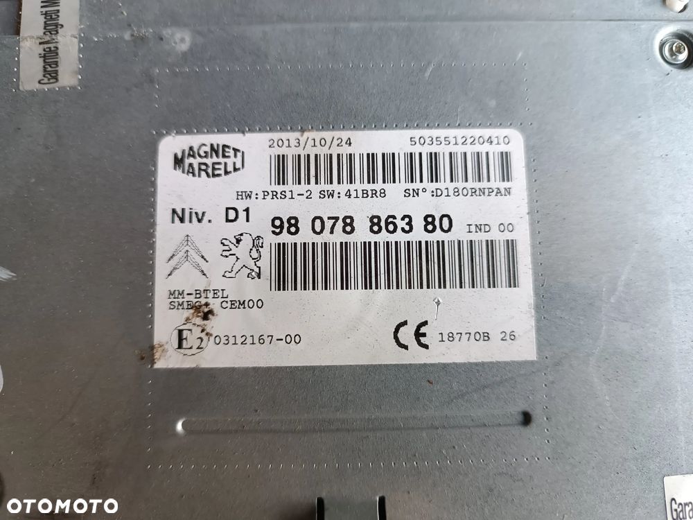 RADIO NAWIGACJA CZYTNIK 9807886380 PEUGEOT CITROEN - 3