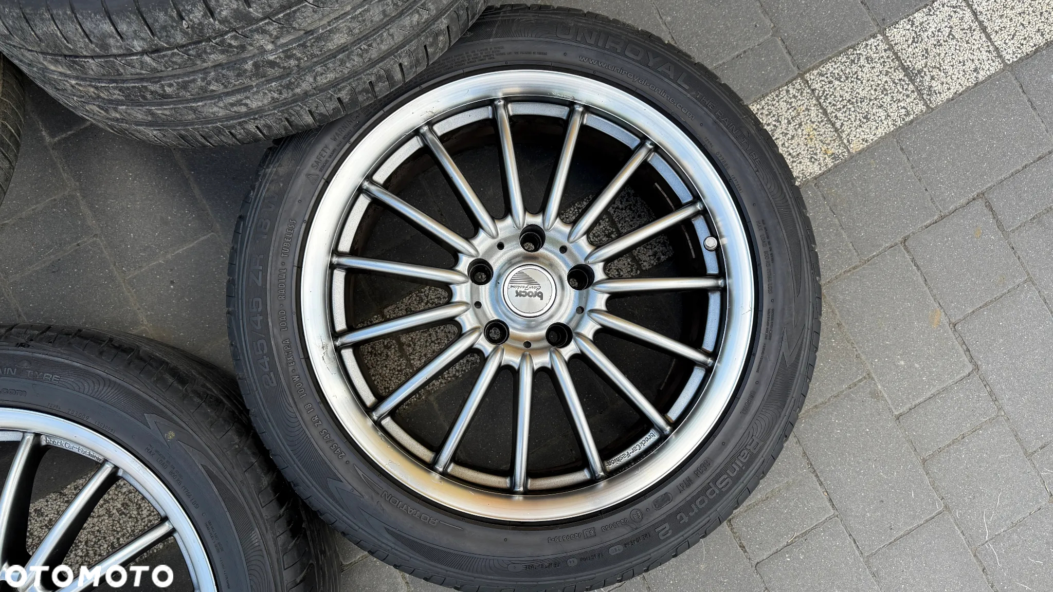 Koła aluminiowe 245/40 Brock R18 5x120 alufelgi ET37 8J Bmw 245/45 - 5