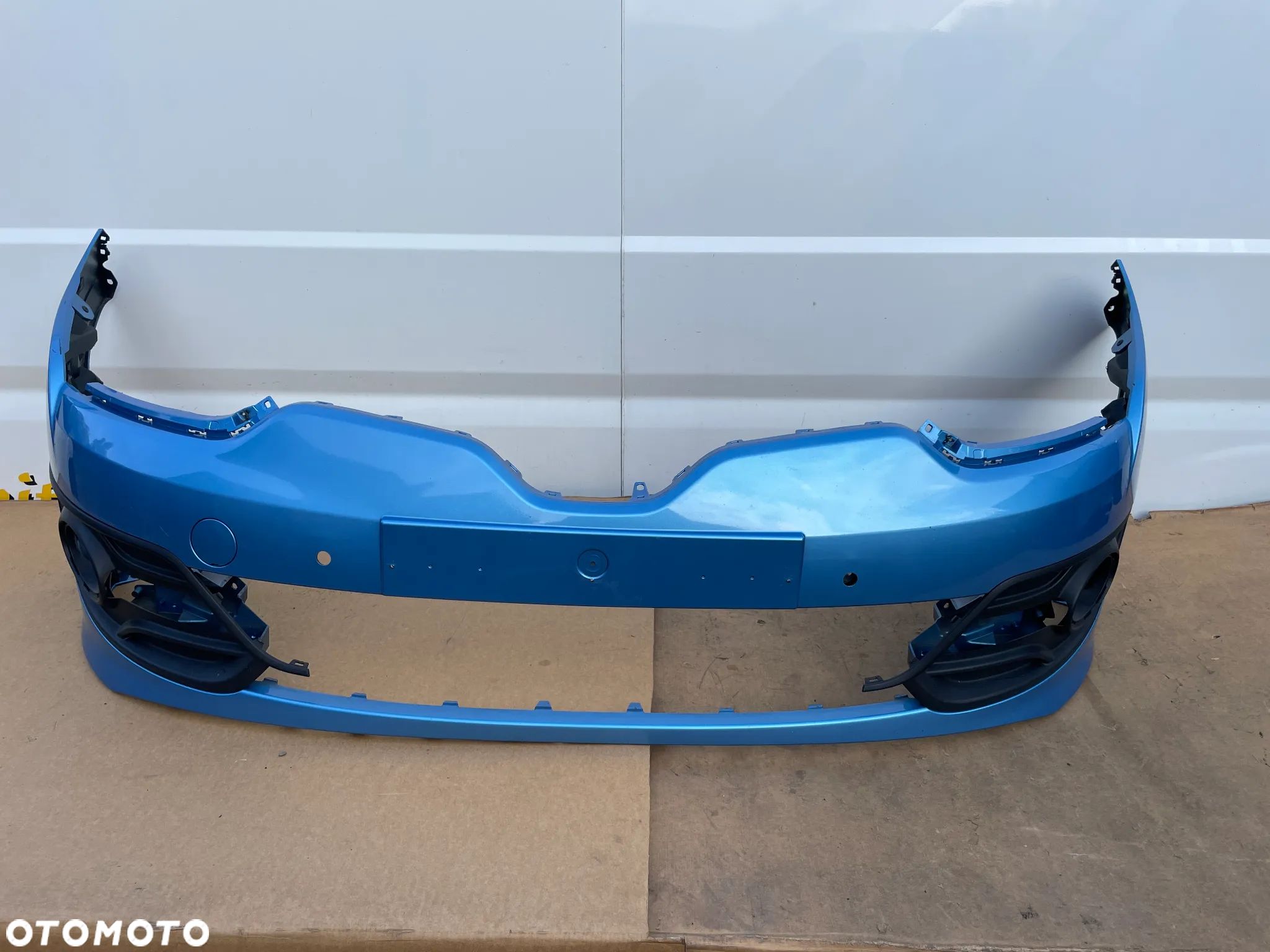 RENAULT MEGANE III LIFT ORYGINALNY ZDERZAK PRZEDNI PDC KRATKA 620220055R NIEBIESKI - 1