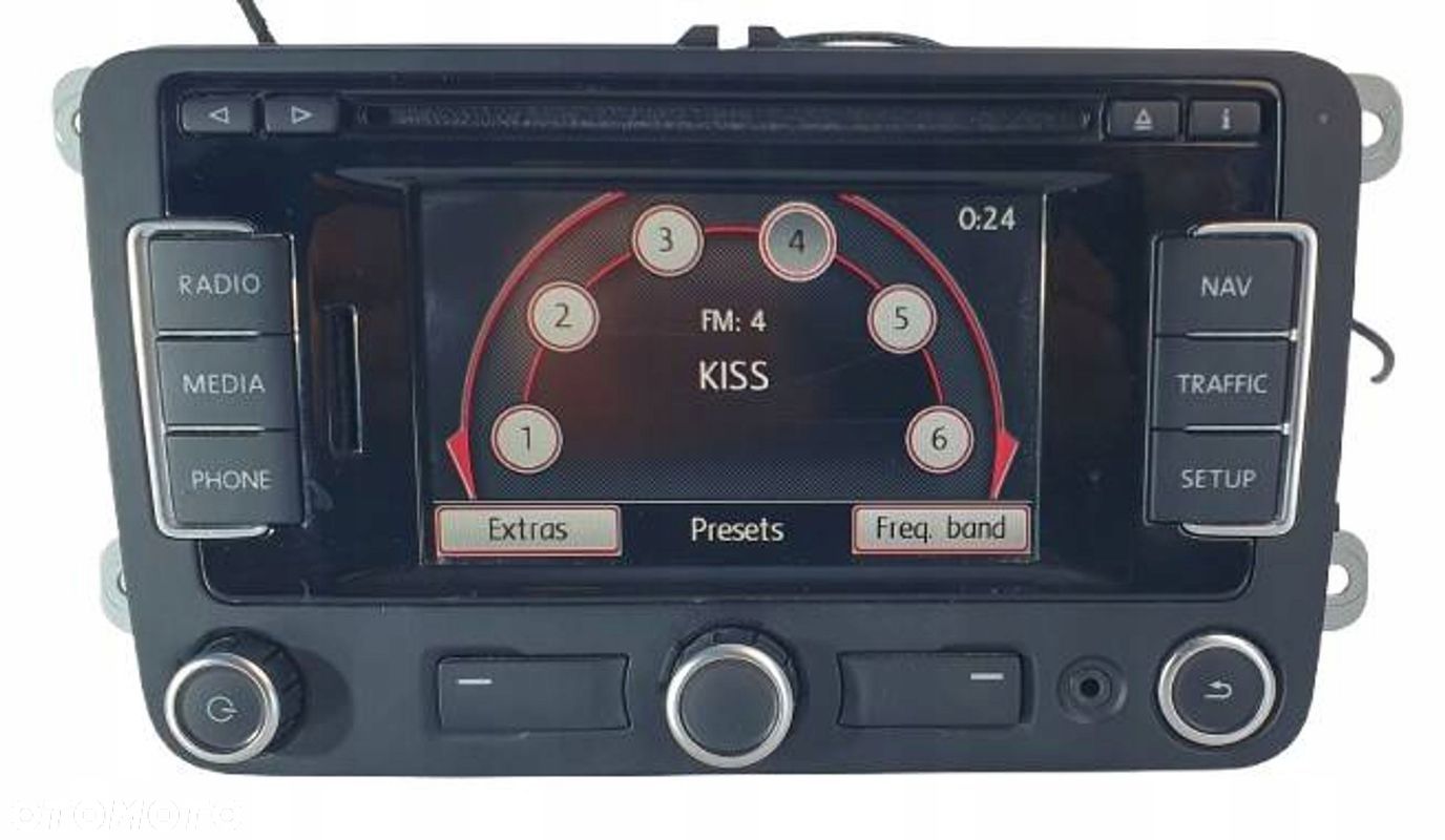Volkswagen PASSAT B7 Golf 6 5K Tiguan Radioodtwarzacz CD Navi RNS310 KOD - 1