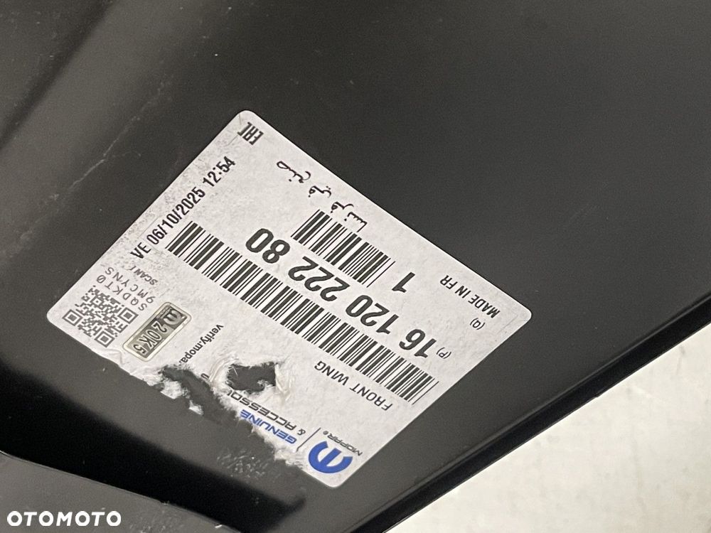 NOWY ORYGINALNY PRAWY PRZEDNI BŁOTNIK CITROEN C4 PICASSO II 2 13-18 PRAWA PRZÓD 1612022280 - 6